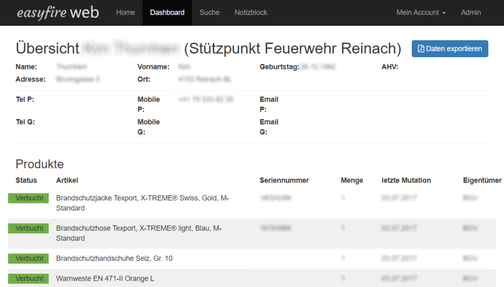 easyfire.ch - Details